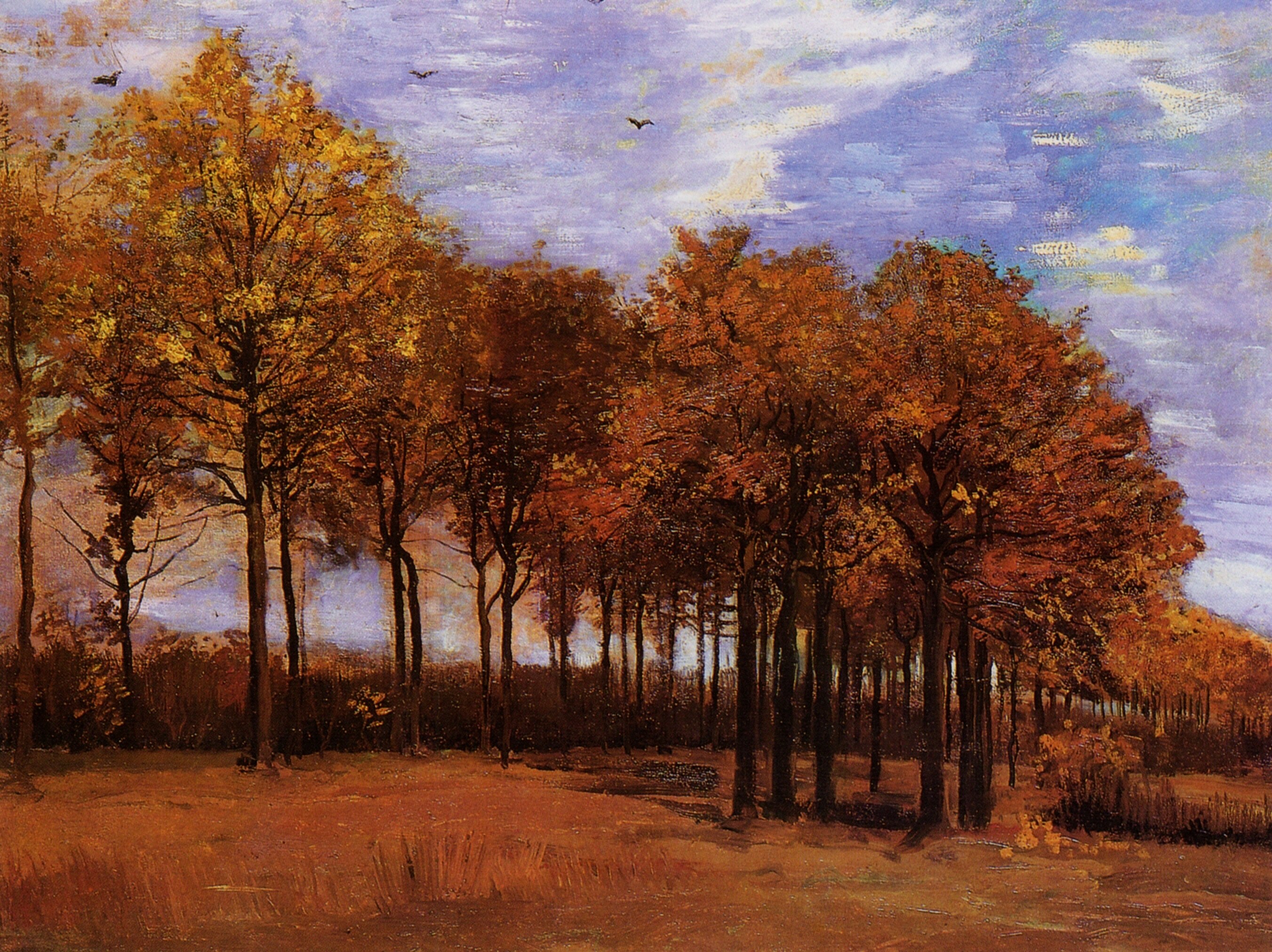 Картина Ван Гога Осенний пейзаж 1885